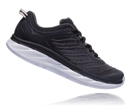 Hoka Akasa Versatile Sneaker - Adidasi Alergare Largi Barbati Negrii / Gri Inchis | RO-Qhsw1nc